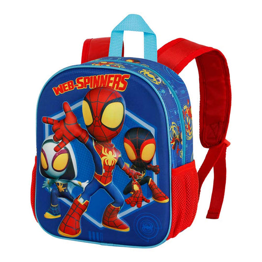 Mochila pequeña azul 3D de Marvel - Spinners de Spider-Man
