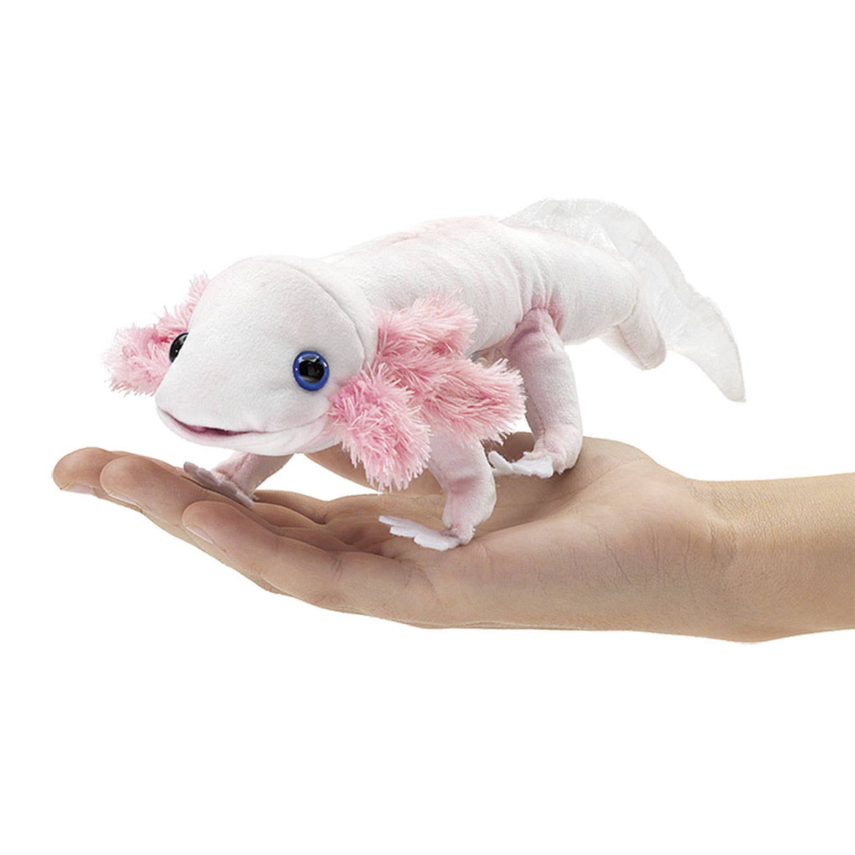 Marionnette à Doigt Axolotl Blanc