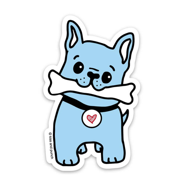 Adesivo simpatico bulldog francese