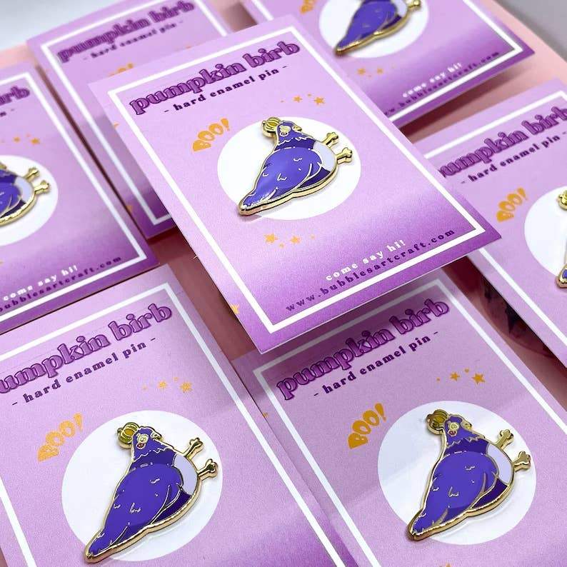 Pin de paloma calabaza