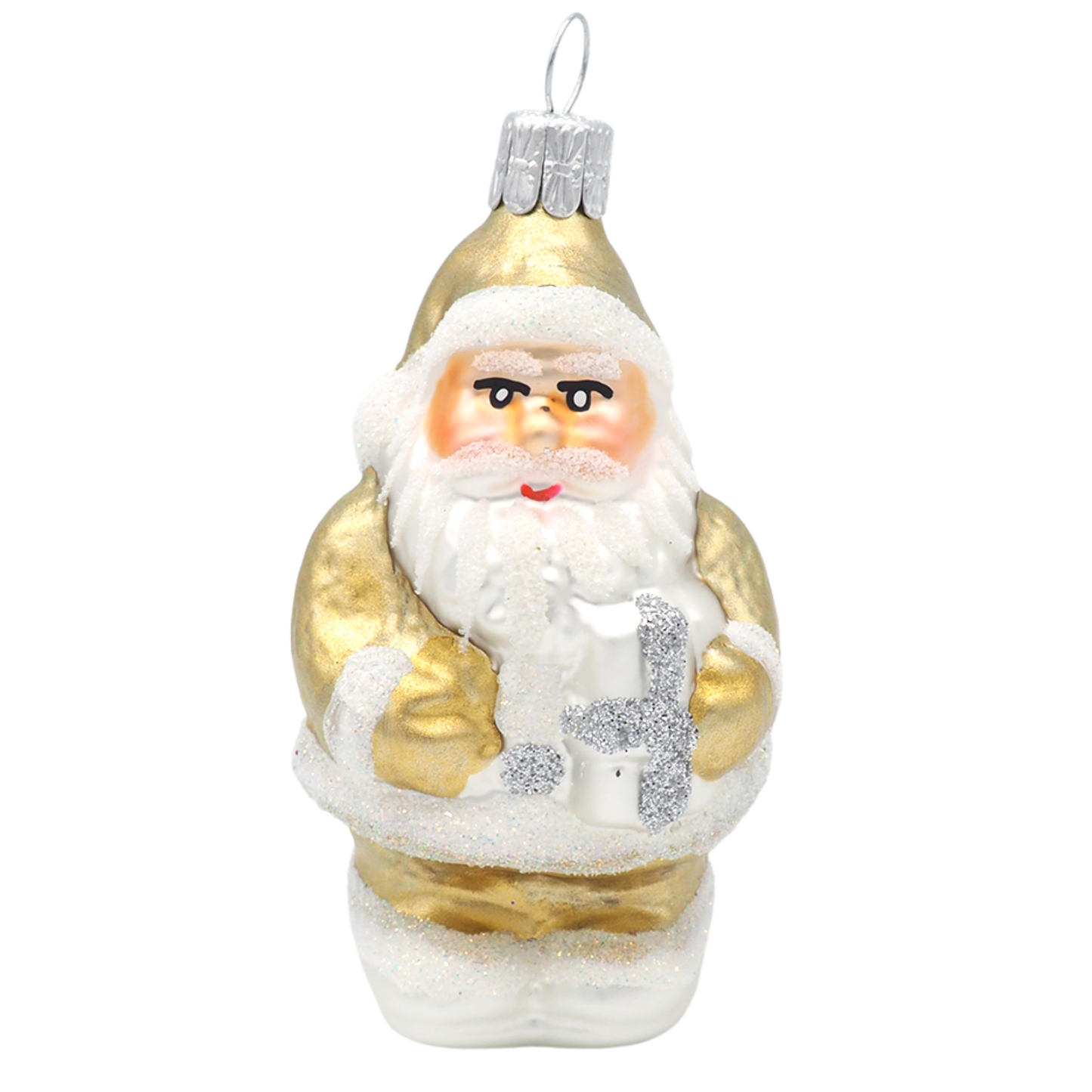 Gold Santa Claus Christmas Ball
