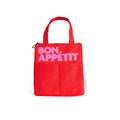 Geïsoleerde tas "Bon Appétit" - Roodachtig