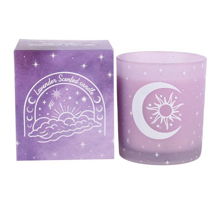 Bougie lavande « Ciel pastel violet »