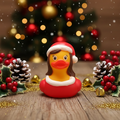 El patito de goma de Papá Noel - patito de goma