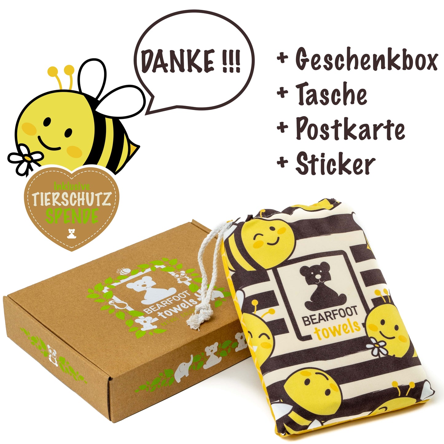 Bienen Beach Towel - Microfiber