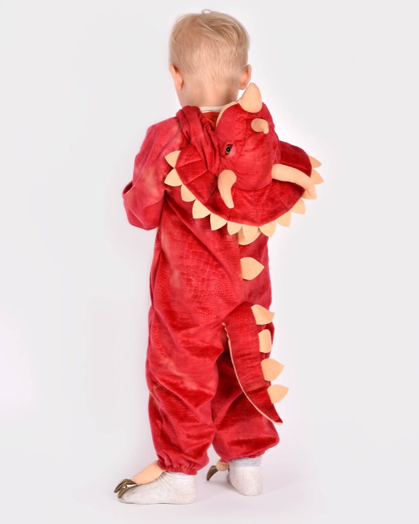 Combinaison dinosaure Tricératops pour enfants 4-6 ans (110-116 cm)