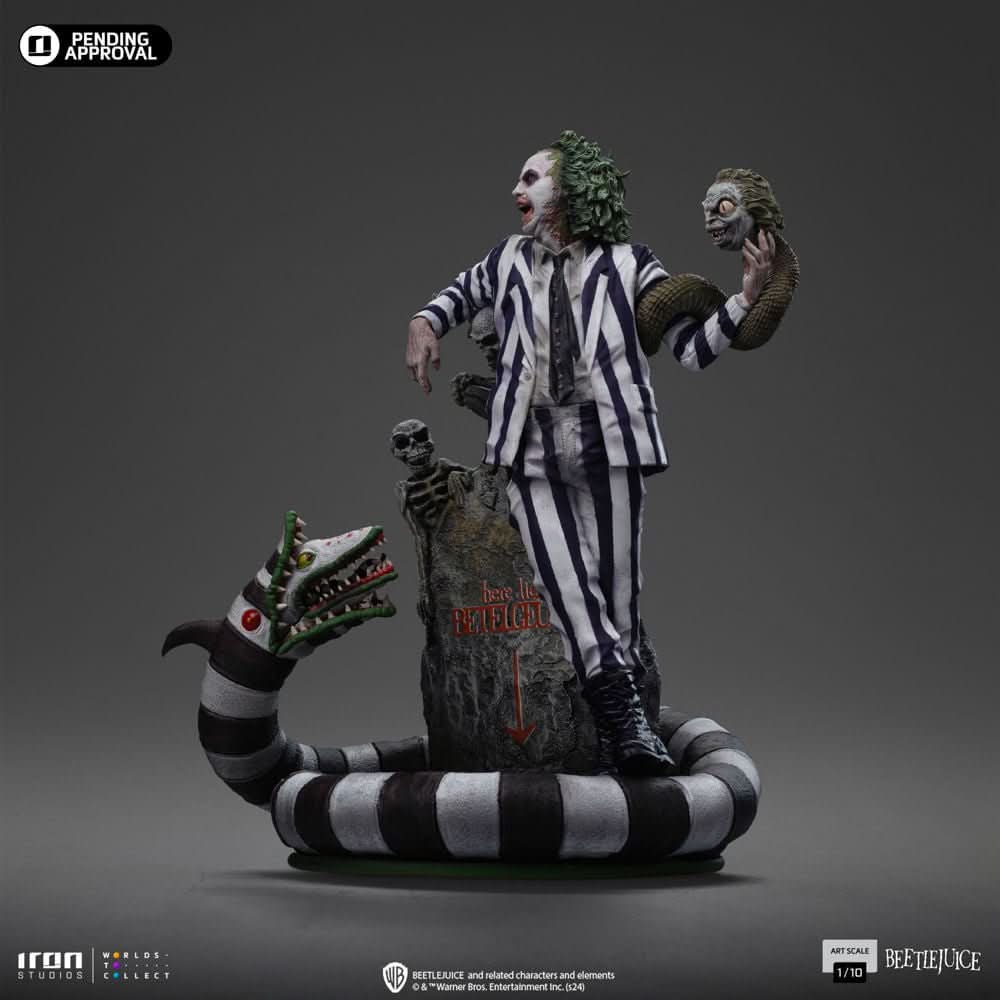Beetlejuice Statue - Beetlejuice Beetlejuice - Art Scale 1/10 - Iron Studios