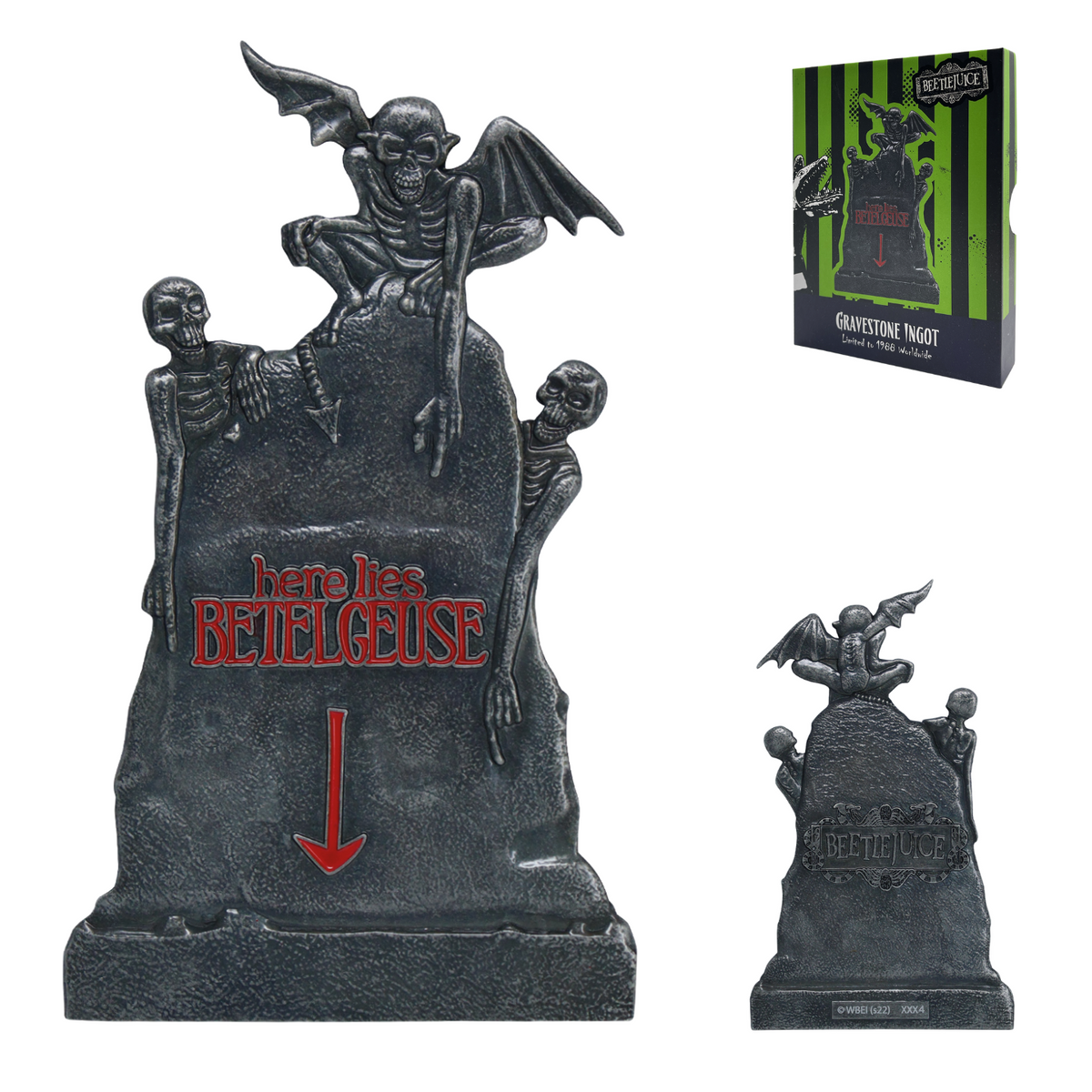 Lingot collector Beetlejuice - Gravestone - vue produit 6