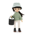 Bambola Lilu con maglione verde, 32 cm