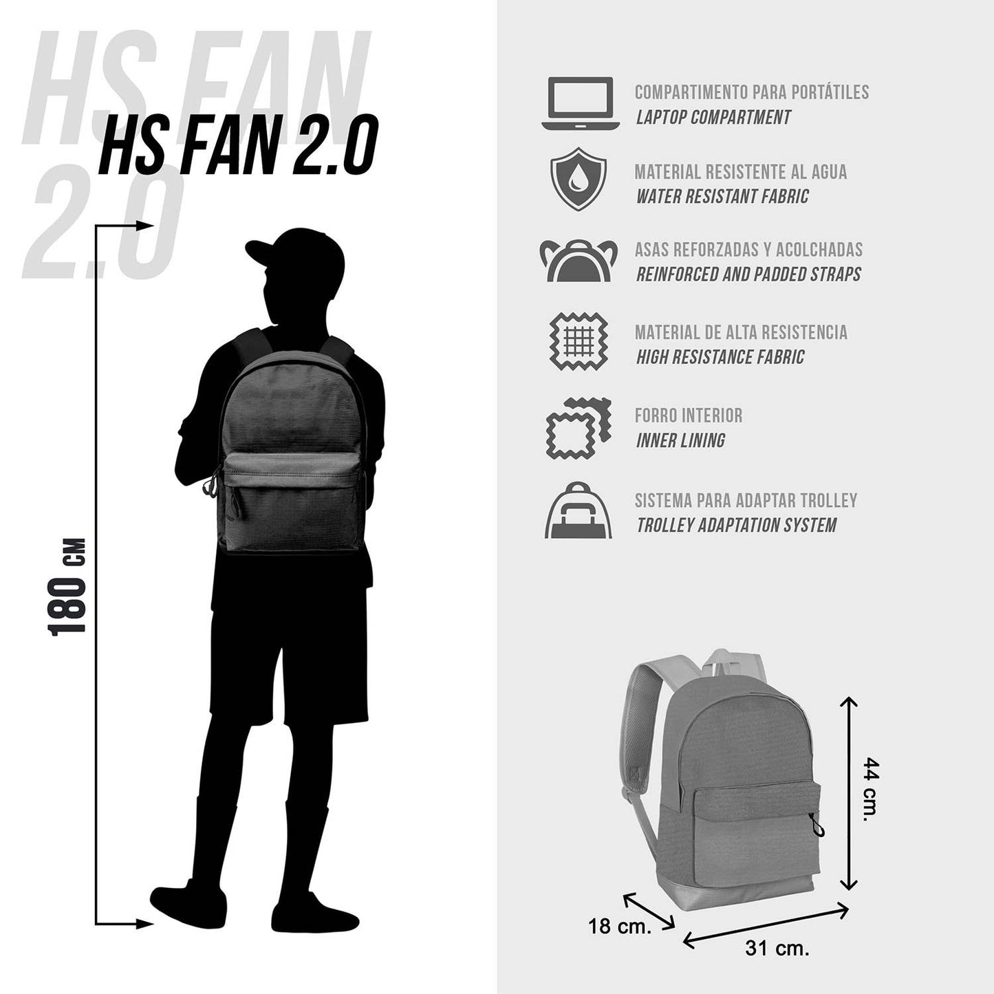 Sac à dos Marvel Spiderman Drop-FAN HS 2.2