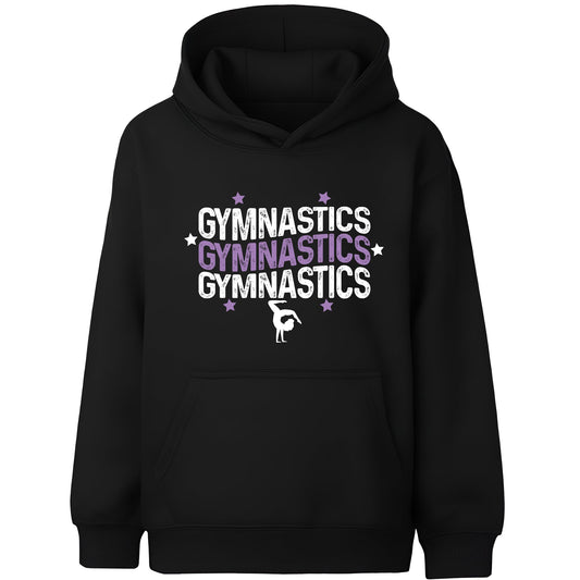 Sweat à capuche gymnastique – Fringoo Gymnastic for Cotton Rich Soft Hooded – Gymnasticx3- noir