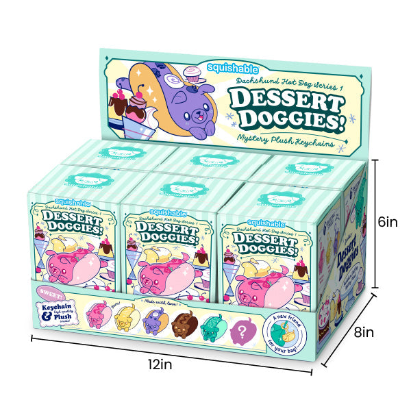 Blind Box Squishable – Dessert Doggies Série 1