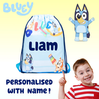 Sac à cordon – Bluey ( bleu )