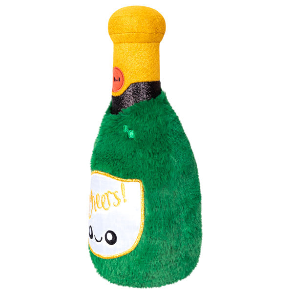 Peluche Boozy Buds Squishable – Bouteille de Champagne Shot-Sized