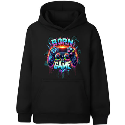 Fringoo gamer Sweat à capuche garçon Cotton Rich Soft Hooded Sweatshirt- Born to Game noir