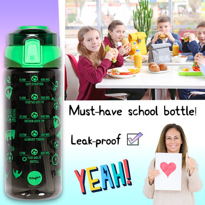 Gourde – Straw Bottle – Neon football