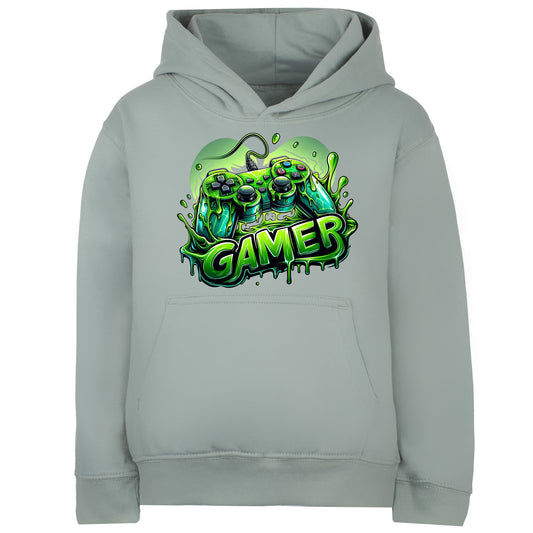 Fringoo gamer Sweat à capuche garçon Cotton Rich Soft Hooded Sweatshirt- gamer vert