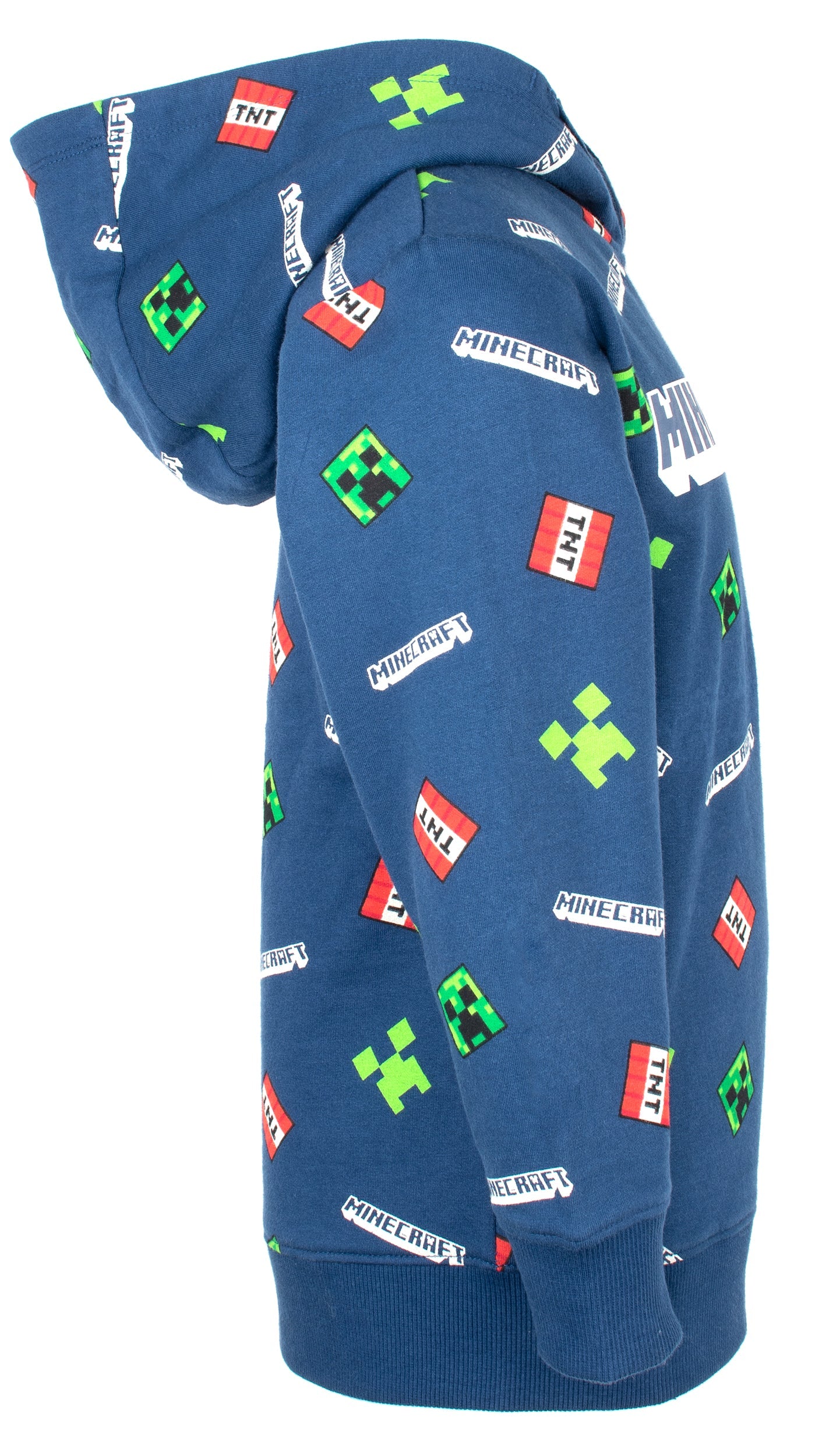 Minecraft Creeper Pattern Sweat à capuche – Navy