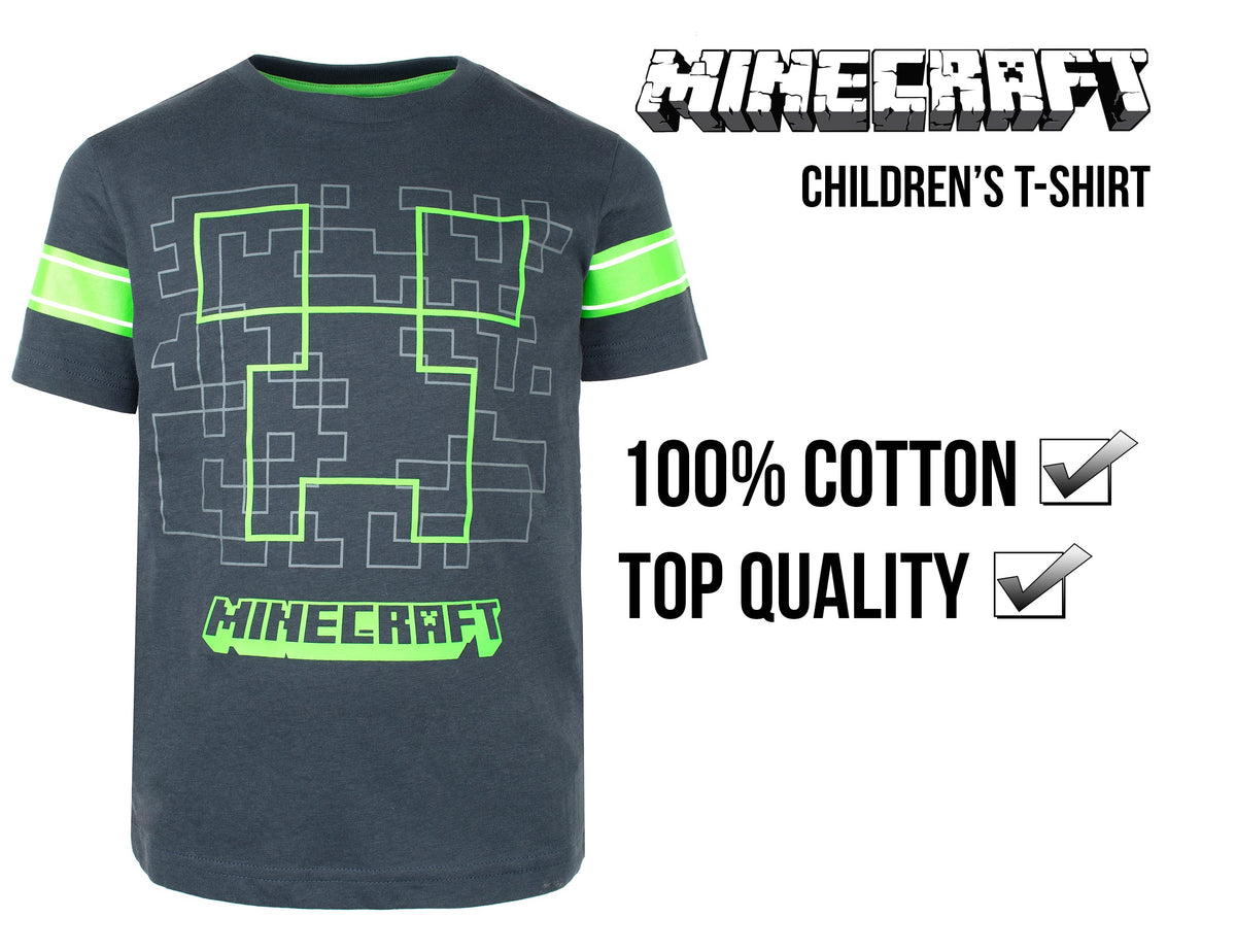 T-shirt Minecraft – Creeper T-shirt – Navy