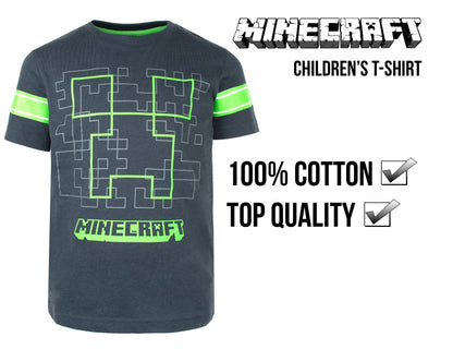 Minecraft Creeper T Shirt – Navy