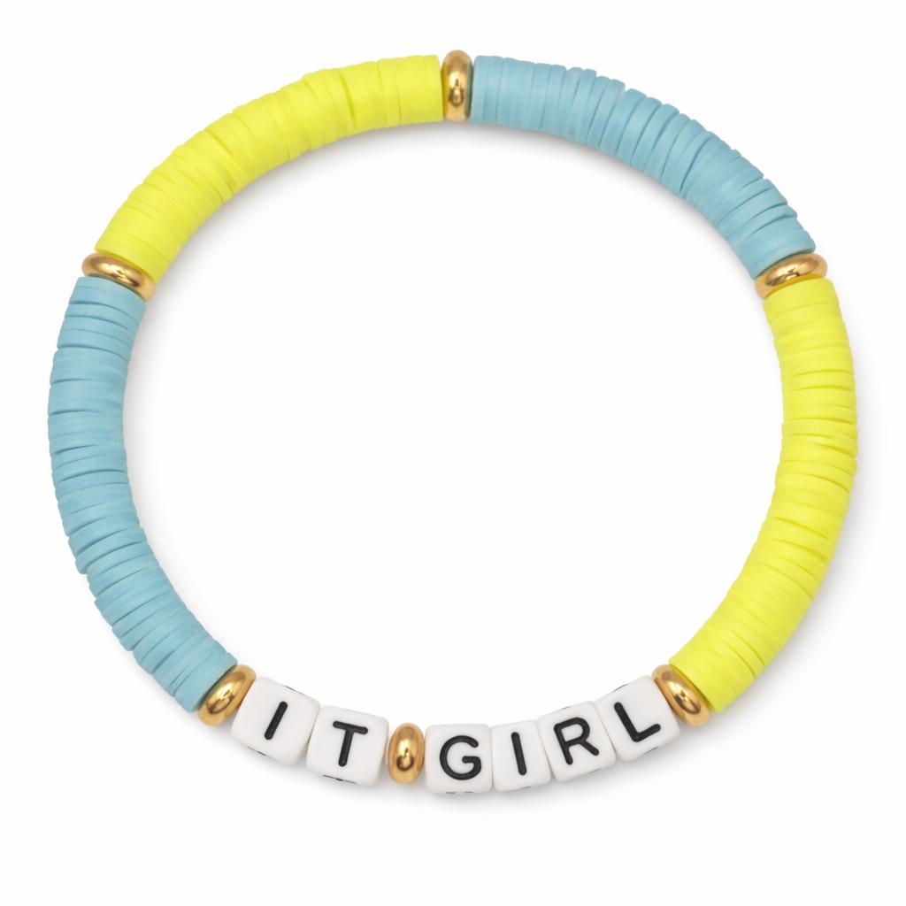Bracelet Amitié Swifties IT GIRL - Jaune et Bleu