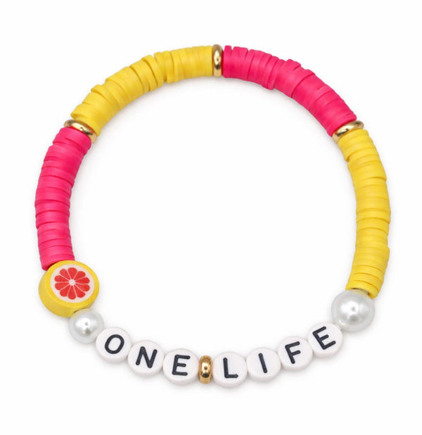 Bracelet Amitié Swifties ONE LIFE - Rose & Jaune