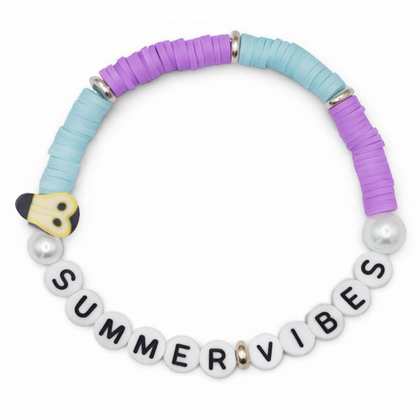 Bracelet Amitié Swifties SUMMER VIBES - Bleu clair & Violet