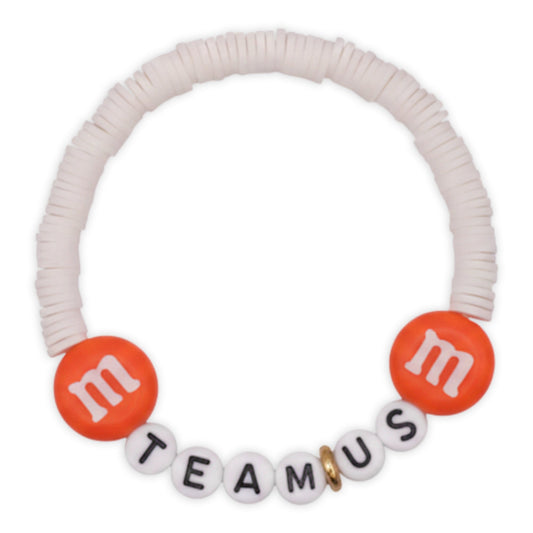 Bracelet Amitié Swifties TEAM US - Blanc