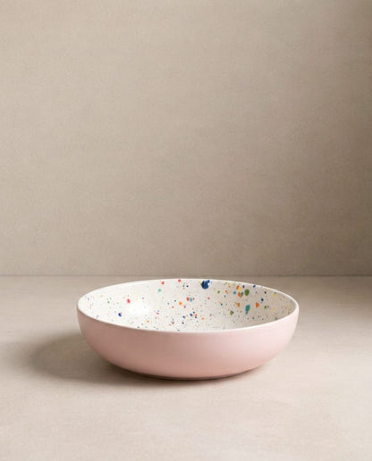 Breeze Party In Stoneware Pasta Plate 21cm Pink