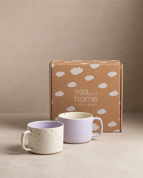Breeze Party In/Out Stoneware Duo Set Mug 450ml Lilac