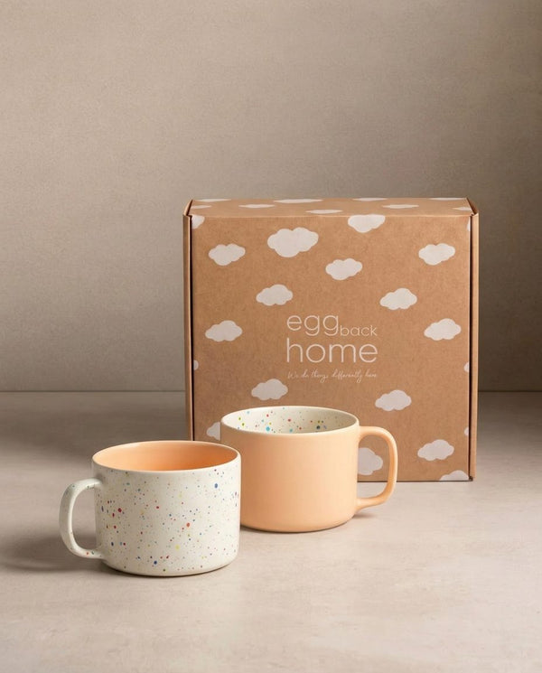 Breeze Party In/Out Stoneware Duo Set Mug 450ml Orange