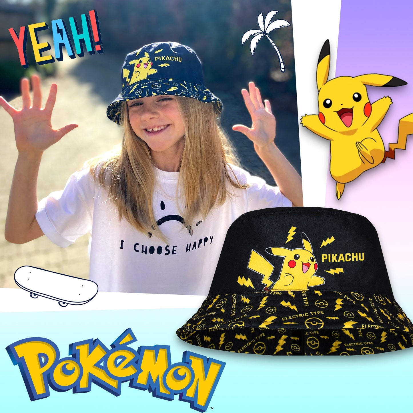 Casquette enfant – Pikachu Bucket Hat