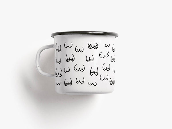 Tazza smaltata - Boobs Friends