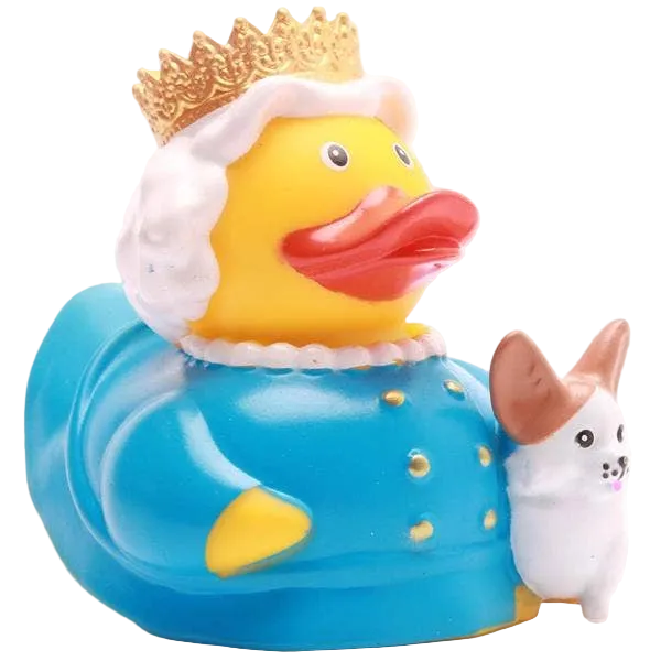Canard Reine Elizabeth avec Corgi
