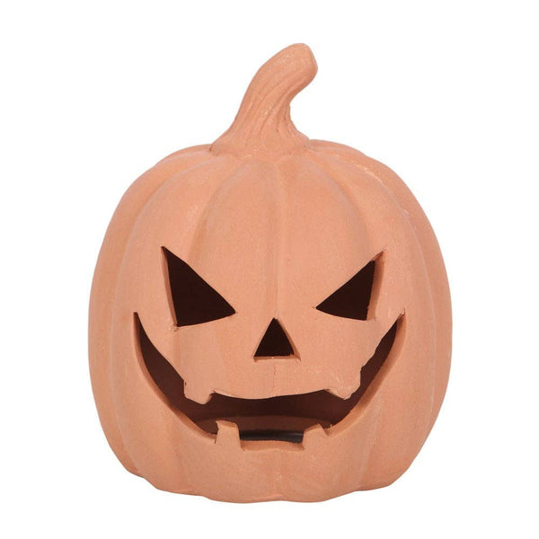 Citrouille d'Halloween en terre cuite 12,5 cm