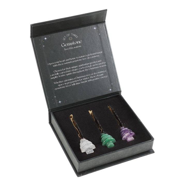 Juego de 3 adornos navideños de cristal para el árbol de Navidad