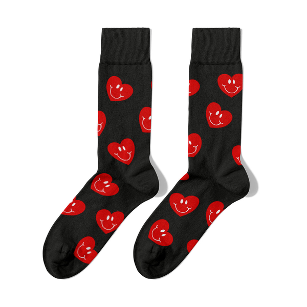 Calzini con cuori felici