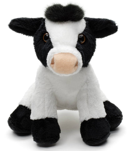 Peluche Vache assise (noir et blanc) Uni Toys