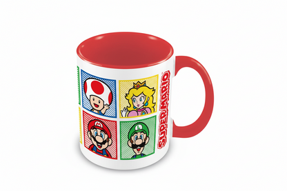 Tazza Super Mario - Mario, Luigi, Toad e Peach