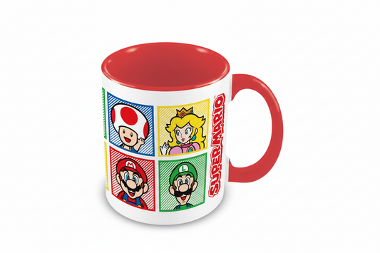 Super Mario Mug - Mario, Luigi, Toad and Peach
