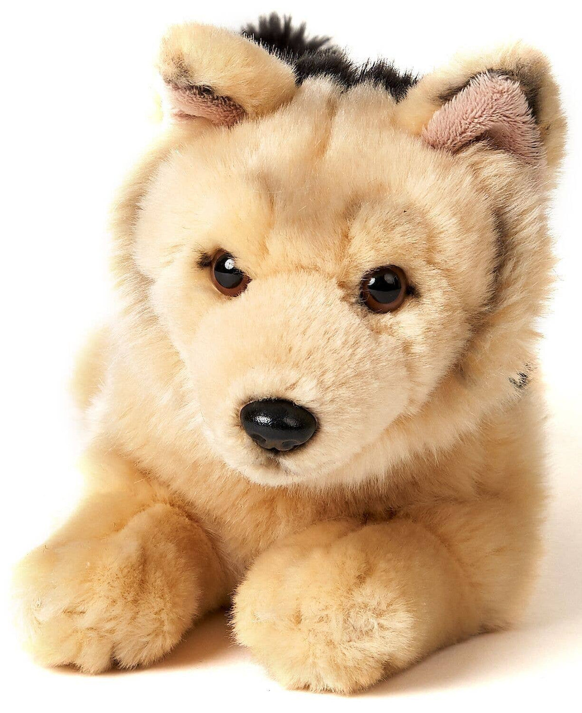 Peluche Berger allemand, couché - 32 cm (longueur)