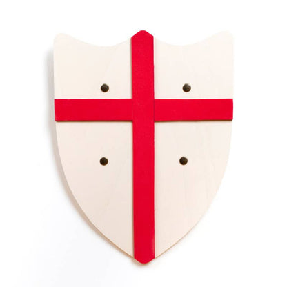 BLASON HISTORIQUE BLANC AVEC CROIX DE SAINT-GEORGES L - KALID MEDIEVAL