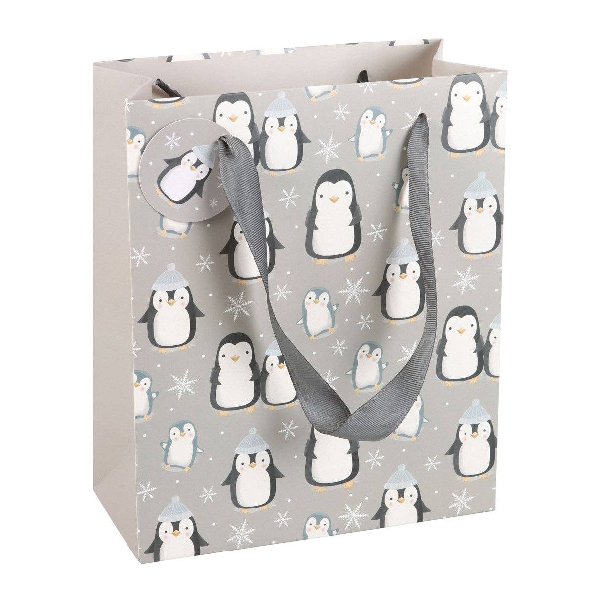 Sac Cadeau Pingouin d’Hiver (23 cm)