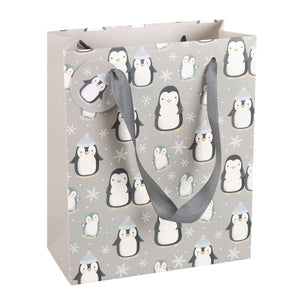 Winter Pinguïn Cadeautas (23 cm)
