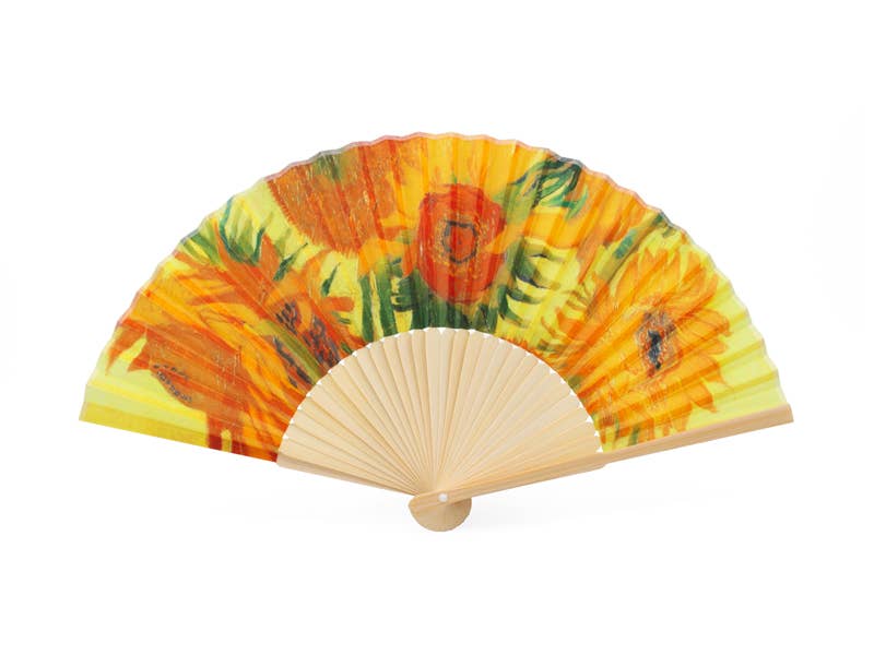 Hand fan, Sunflowers, Van Gogh