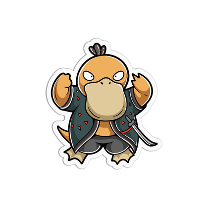 Samurai Duck Sticker