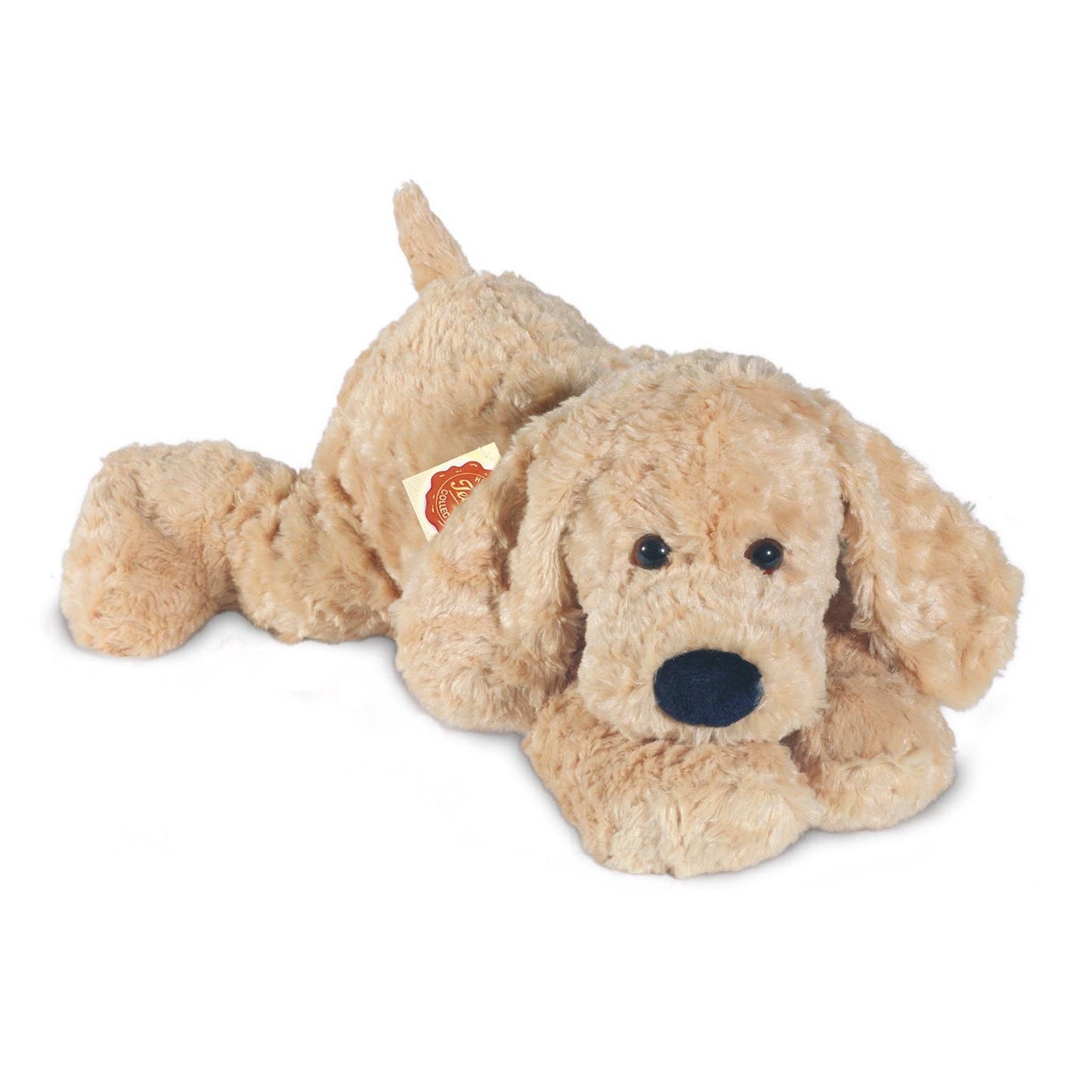 Peluche de perro durmiendo beige