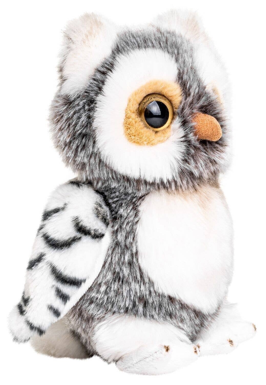 Peluche Hibou Gris-blanc