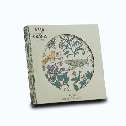 Dessous de Verre en Céramique Voysey Jardin Botanique Faune et Flore