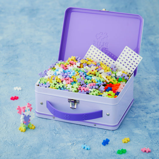 Juego de construcción de maletas de metal PLUS PLUS